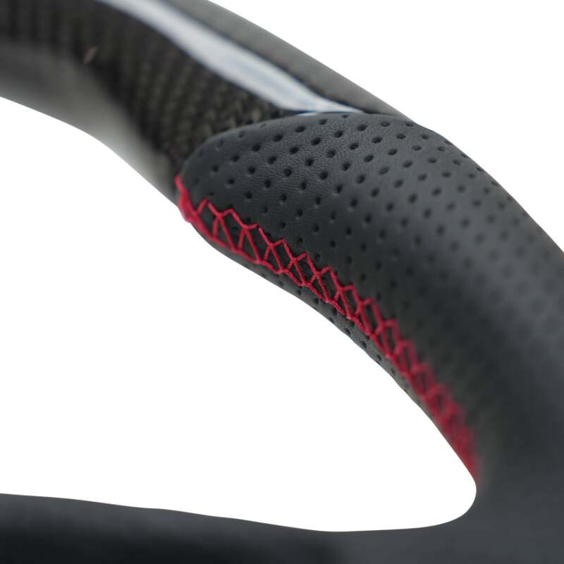 NRG 12-23 Toyota Tacoma OEM Plus Carbon Fiber Steering Wheel w/ Red Stitch & Red Center Mark-thumbmail-4