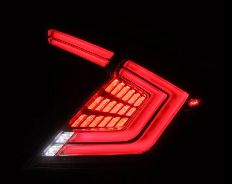 AlphaRex 16-21 Honda Civic Hatchback / Type-R FK8 Nova-Series LED Tail Lights - Clear Smoke-thumbmail-3