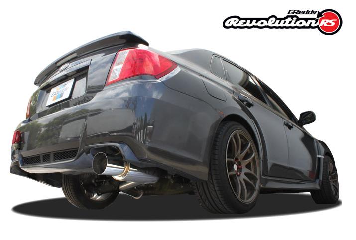Greddy 11-14 Subaru WRX/STI (Sedan) 76mm Single Side Cat-Back Revolution RS Exhaust-thumbmail-1