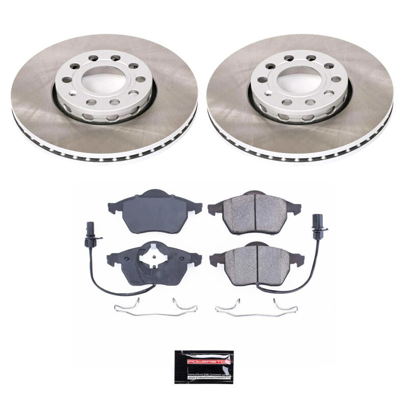 Power Stop 99-05 Volkswagen Passat Front Semi-Coated Rotor Kit-thumbmail-1