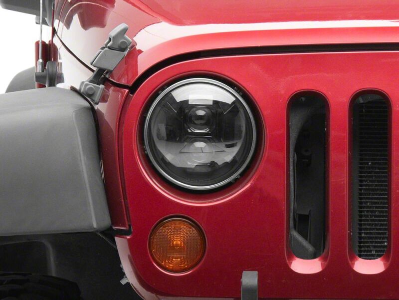 Raxiom 07-18 Jeep Wrangler JK Axial Series DB2 LED Headlights- Black Housing- Clear Lens-thumbmail-5