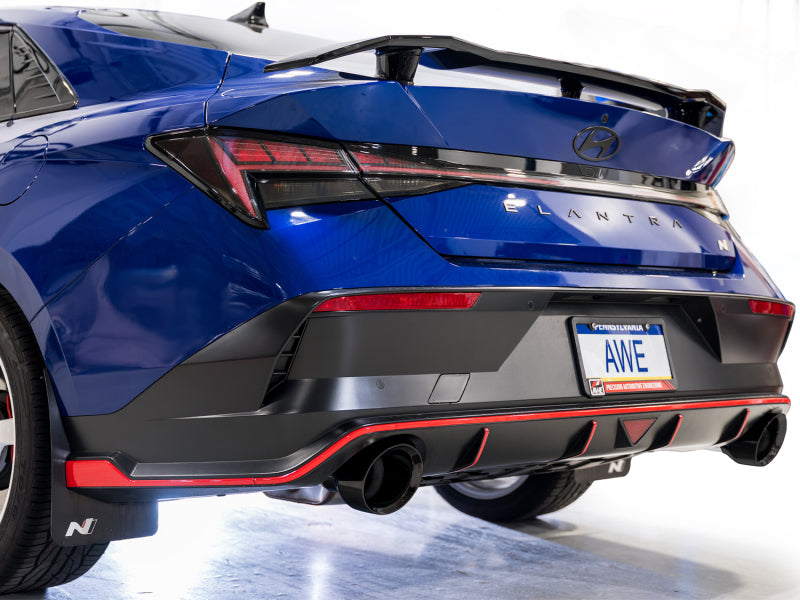 AWE 22-26 Hyundai Elantra N Track Edition Cat-Back Exhaust - Diamond Black Tips-thumbmail-5