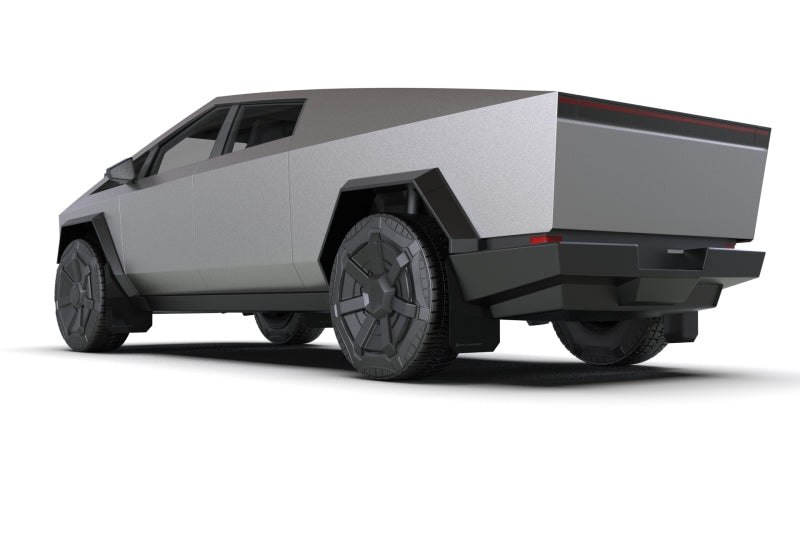 Rally Armor 2024 Tesla Cybertruck Black UR Mud Flap Metallic Black Logo-thumbmail-2