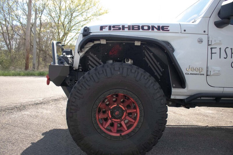 Fishbone Offroad 2018+ Jeep Wrangler JL/JLU/2020+ Gladiator JT  Alum Front Fender Flares  - Black-thumbmail-6