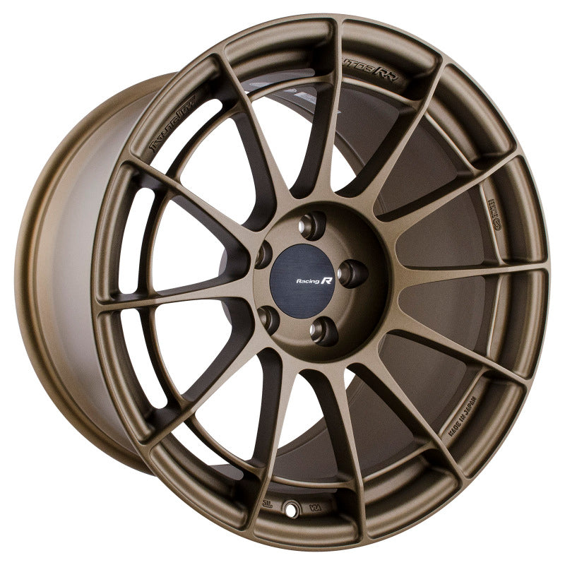 Enkei NT03RR 18x10.5 5x114.3 15mm Offset 75mm Bore Titanium Gold Wheel-thumbmail-1