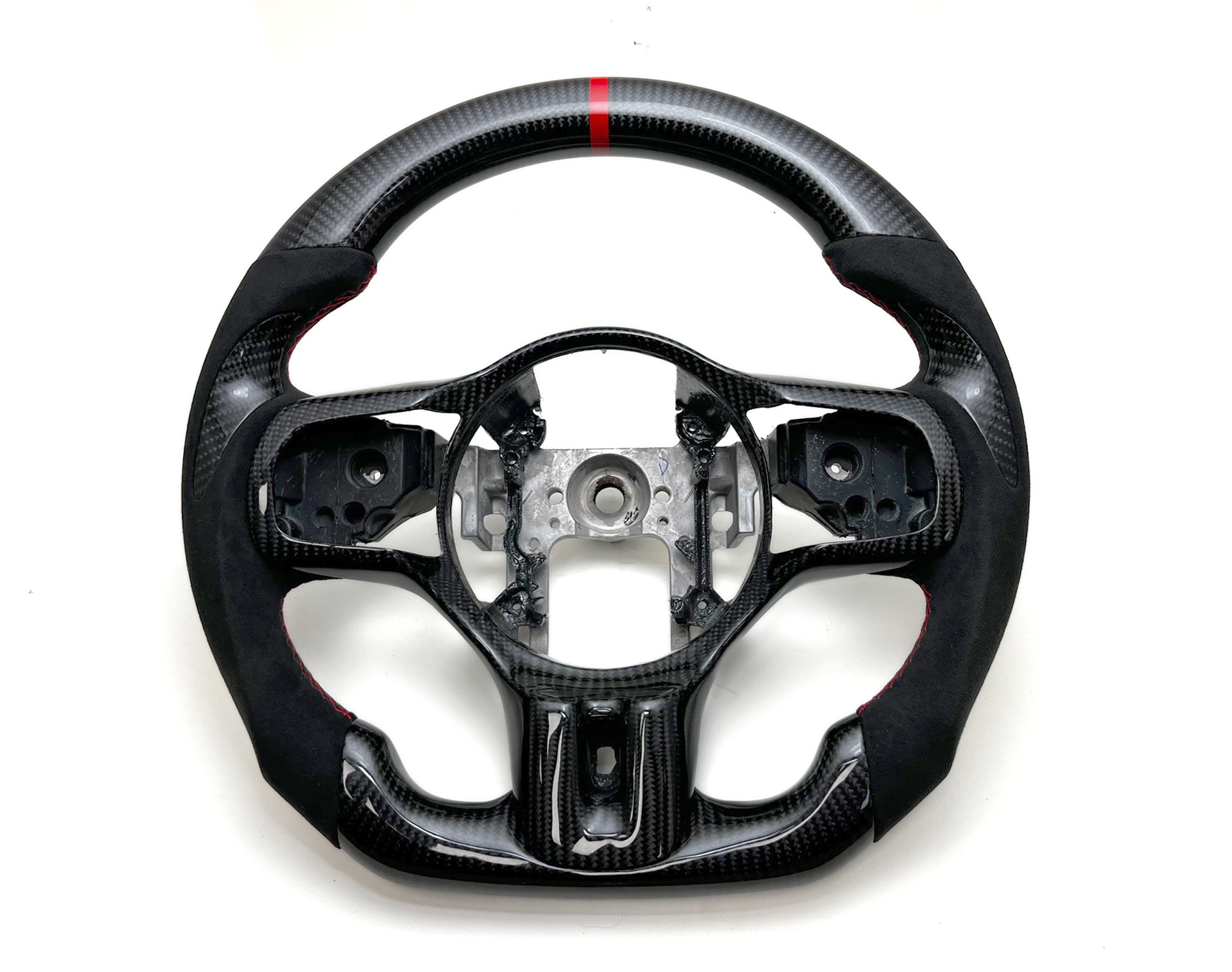 Mitsubishi EVO X Carbon Fiber Steering Wheel Option 1-thumbmail-1