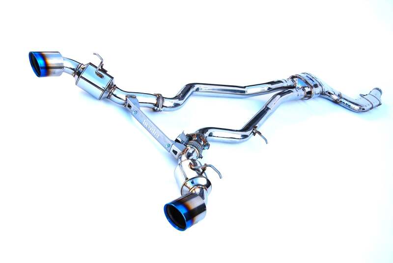 Invidia 2019+ Toyota Supra Dual N1 w/ Valve Rolled Titanium Tip Cat-back Exhaust-thumbmail-2