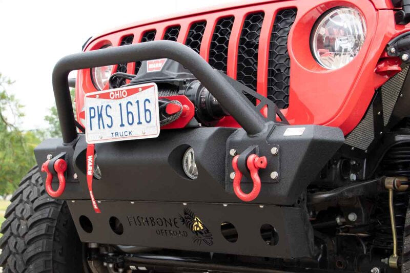 Fishbone Offroad 2018+ Jeep JL/Gladiator Wrangler JL/Gladiator Front Winch Bumper - Black Powdercoat-thumbmail-5