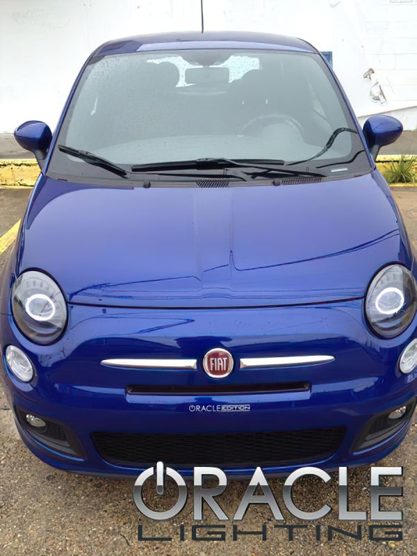 Oracle 12-17 Fiat 500 LED Headlight Halo Kit - Blue-thumbmail-2