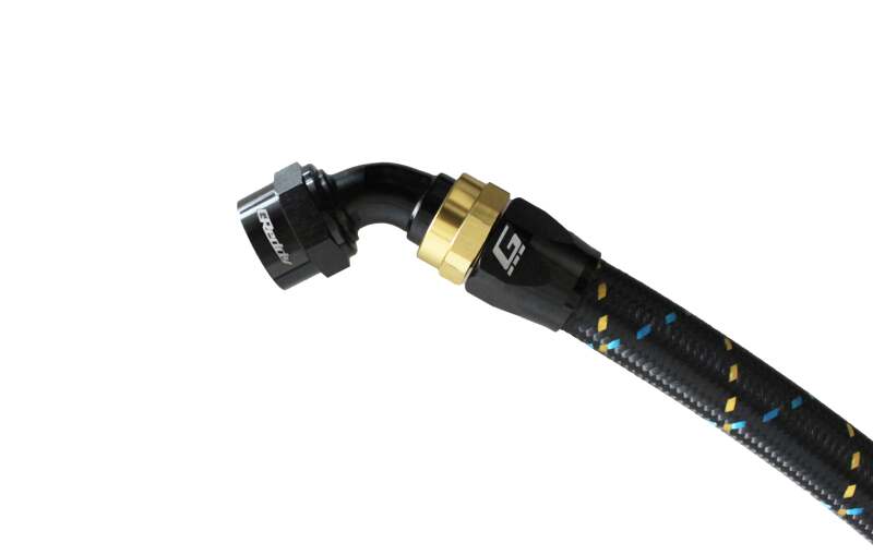GReddy AN06 60 DEGREE HOSE END SWIVEL BLACK/GOLD ANODIZED-thumbmail-3