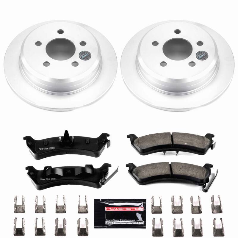 Power Stop 93-98 Jeep Grand Cherokee Rear Z23 Coated Brake Kit-thumbmail-1