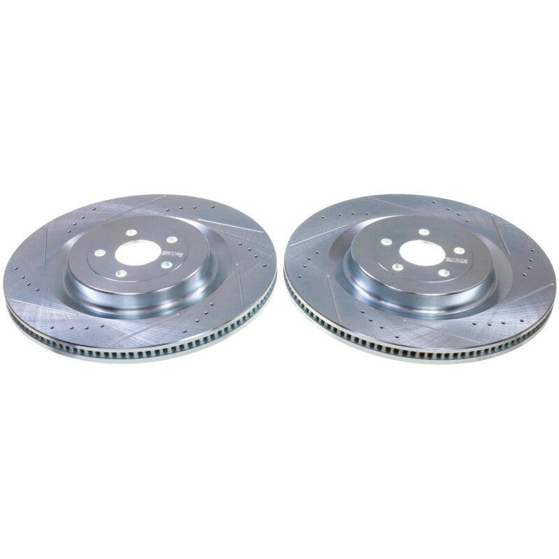 Power Stop 22-23 Ford Mustang Mach-E Front Drilled & Slotted Rotor - Pair-thumbmail-1