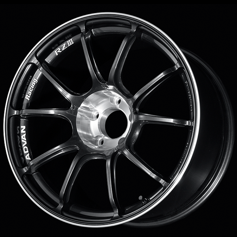 Advan RZIII 18x9.5 / +25 Offset / 5x114.3 BC / 73mm Bore / Black Gun Metallic & Diamond Cut-thumbmail-1
