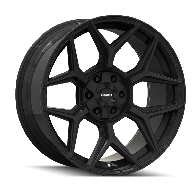 Mayhem Vanquish 8119 22X10 / 6x135/6x139.7 / -19mm Offset / 106.1mm  Hub - Gloss Black-thumbmail-1