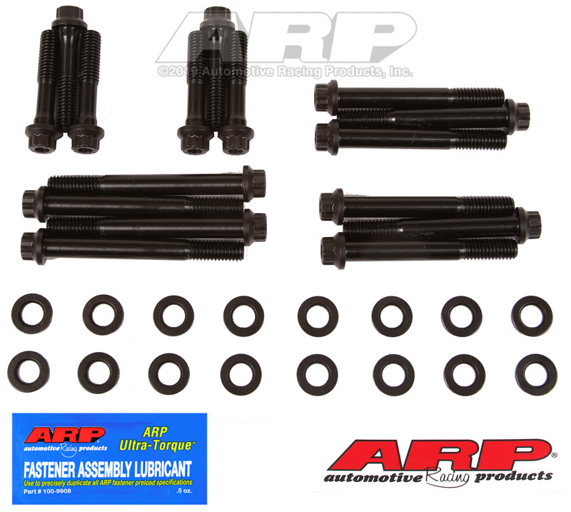 ARP SB Chevy 2-Bolt Large Journal w/ 1/2 Inch Straps on F&R Caps Main Bolt Kit-thumbmail-1