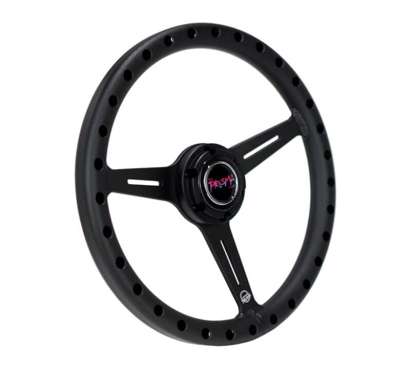 NRG Aluminum Steering Wheel 330mm - Extra Light - Ergonomic Grip - Anadized Black-thumbmail-2