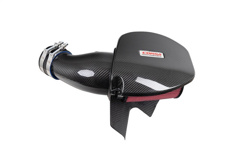 Corsa 21-23 Dodge Challenger/Charger 6.4L V8 Carbon Fiber Open Element Air Intake - Dry-thumbmail-1