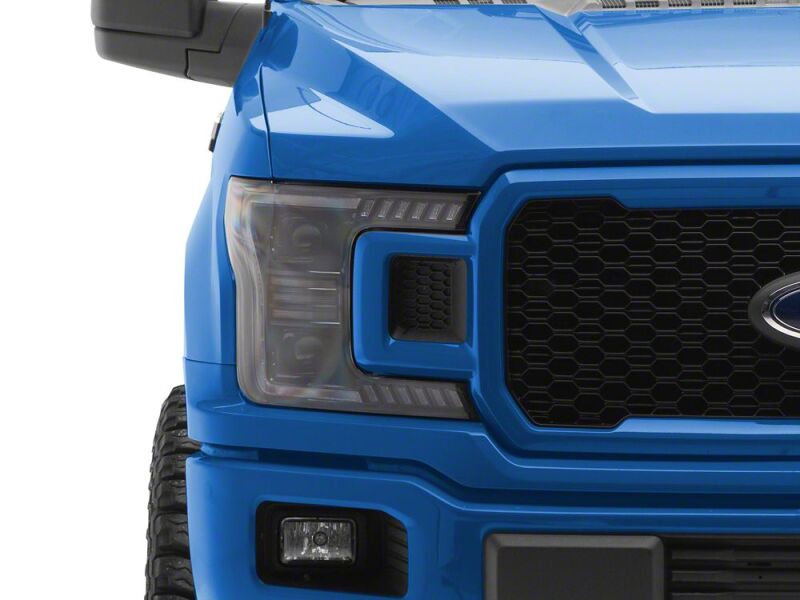 Raxiom 18-20 Ford F-150 LED Halo Surround Headlights with White DRL- Black Housing- Clear Lens-thumbmail-3