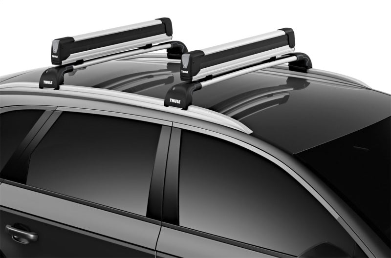 Thule SnowPack Extender Slide-out Ski/Snowboard Rack (Up to 6 Pair Skis/4 Snowboards) - Black/Silver-thumbmail-1