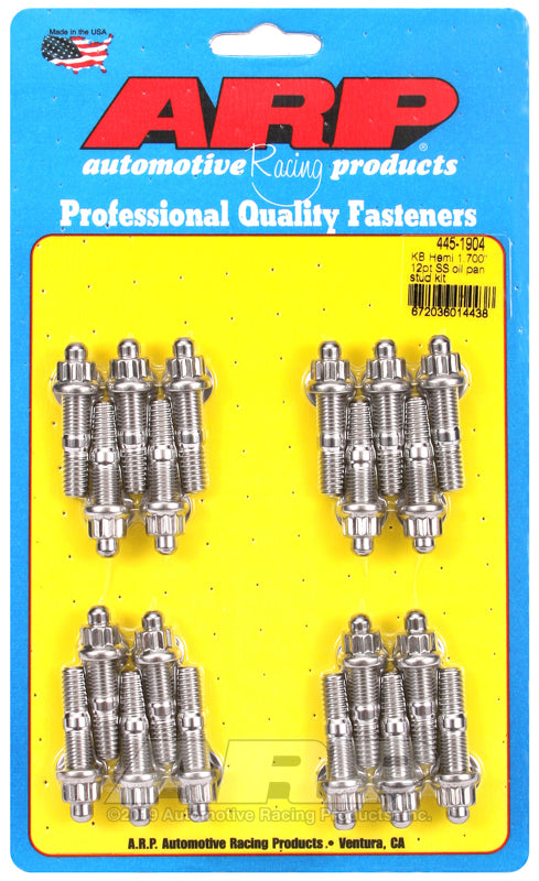 ARP KB Hemi 1.700in SS 12pt Oil Pan Stud Kit-thumbmail-1