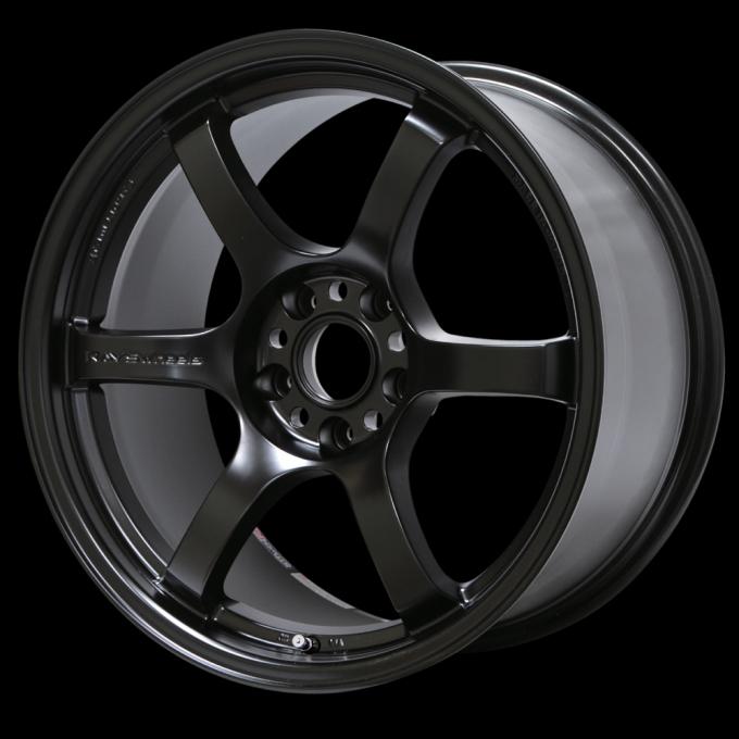 Gram Lights 57DR 17x9.0 +12 5-114.3 Semi Gloss Black Wheel-thumbmail-1