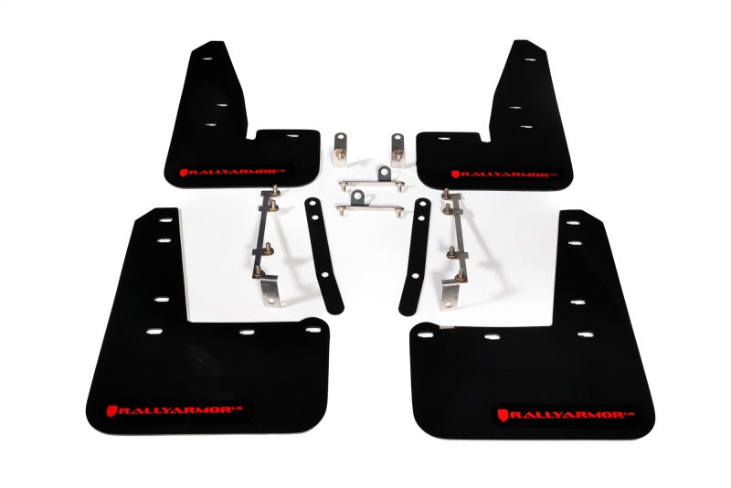 Rally Armor 2023 Toyota GR Corolla Black UR Mud Flap w/ Red Logo-thumbmail-11