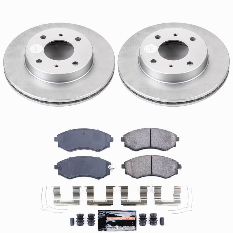 Power Stop 96-98 Nissan 240SX Front Z23 Coated Brake Kit-thumbmail-1
