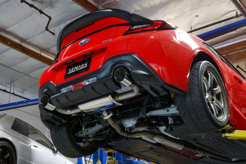 Remark 22+ Subaru BRZ/Toyota GR86 Axle-Back Exhaust - Stainless Single Wall Tips-thumbmail-2