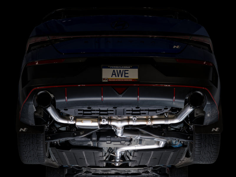 AWE 22-26 Hyundai Elantra N SwitchPath Cat-Back Exhaust - Diamond Black Tips-thumbmail-6