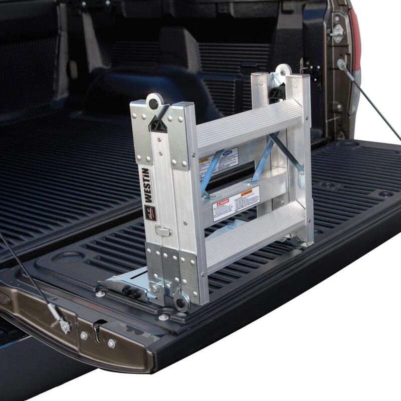 Westin Truck-Pal Tailgate Ladder - Aluminum-thumbmail-4