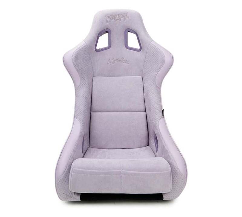 NRG FRP Bucket Seat (Medium) Prisma-Chromatic Lilac Vegan Suede w/ Chameleon Back-thumbmail-2