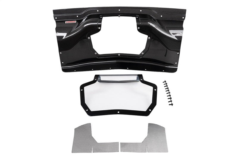 Corsa 2020+ Chevrolet Corvette C8/Z06 Carbon Fiber Air Intake Trunk Panel with Polycarbonate Window-thumbmail-2