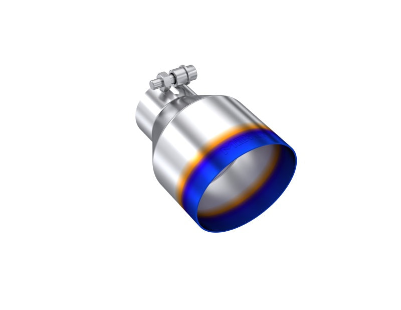 MBRP Universal Burnt SS Tip 2.5in ID / 4.5in OD Out / 6.5in Length Angle Cut Single Wall-thumbmail-1