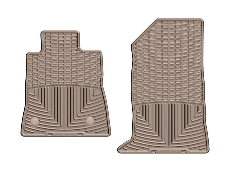 WeatherTech 2016 + Chevrolet Camaro Front Rubber Mats - Tan-thumbmail-1