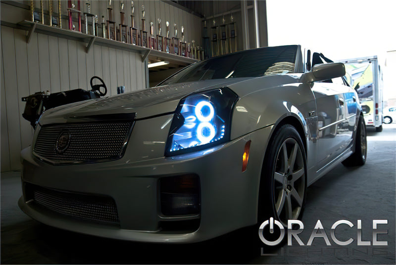 Oracle 03-07 Cadillac CTS LED Headlight Halo Kit - Green-thumbmail-2