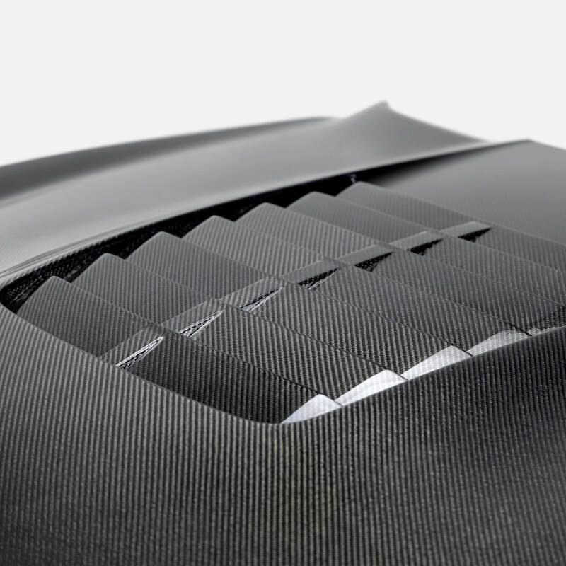 Anderson Composites 15-20 Ford Mustang Shelby GT350/GT350R Type GT5 Double Sided Carbon Fiber Hood-thumbmail-4