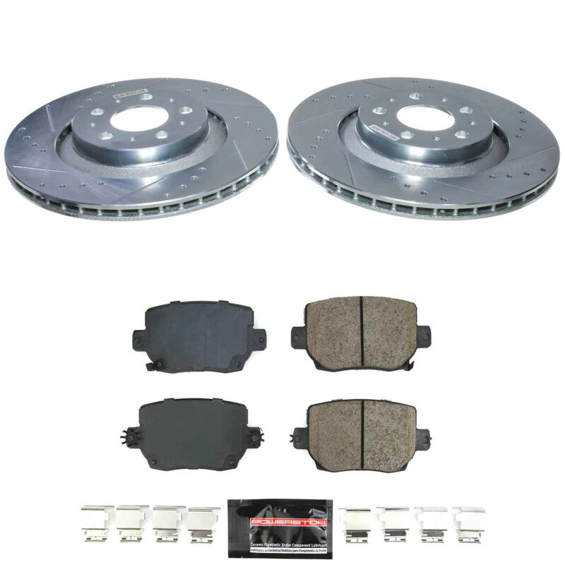 Power Stop 20-24 Tesla Y Rear Z23 Evolution Brake Kit-thumbmail-1
