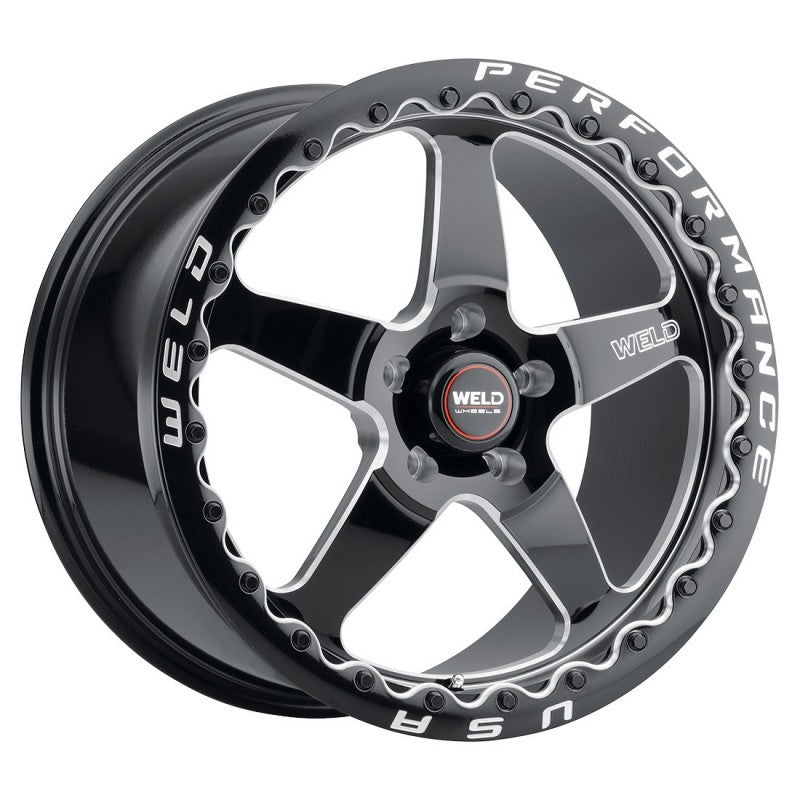 Weld S904 18x12 Ventura Beadlock 5x120 ET52 BS8.55 Gloss BLK MIL DIA 78.1-thumbmail-1