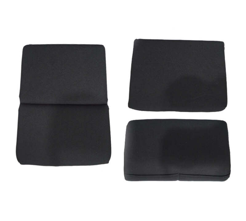 NRG FRP Bucket Seat Cushion- Black Fabric 3 Pcs-thumbmail-1