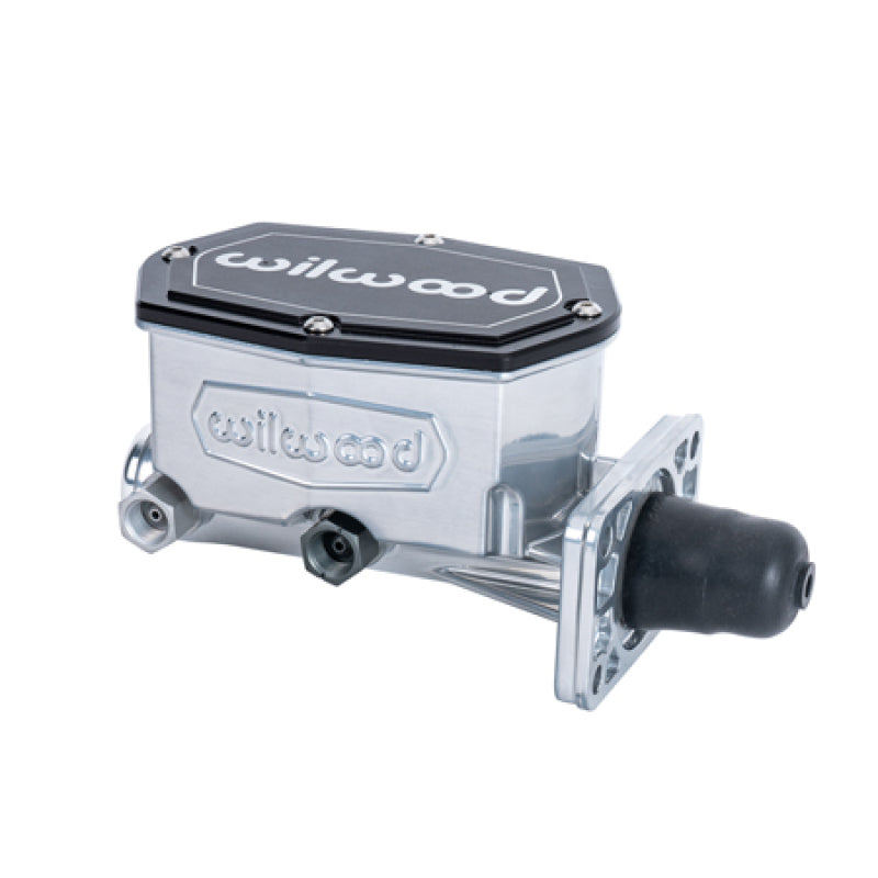 Wilwood Compact Tandem Master Cylinder w/ Mopar 4 Bolt Flange 1-1/8in Bore - Chrome-thumbmail-1