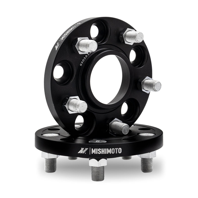 Mishimoto Wheel Spacers - 5x108 - 63.3 - 25 - M12 - Black-thumbmail-1