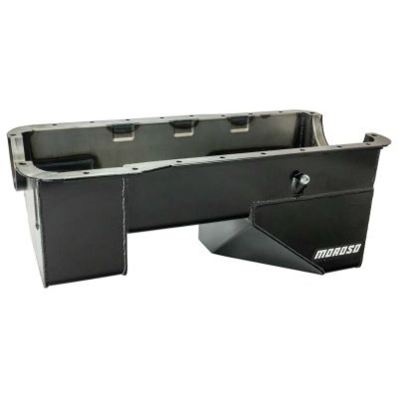 Moroso 66-77 Ford Bronco (351W) 9in Deep Billet End Seals Rear Sump Steel Oil Pan-thumbmail-1