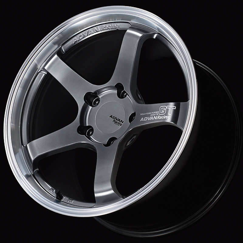 Advan GT for Porsche 18x11.0 / +40 Offset / 5-130 / 71.6mm Bore / Machining & Hyper Platinum Black-thumbmail-1