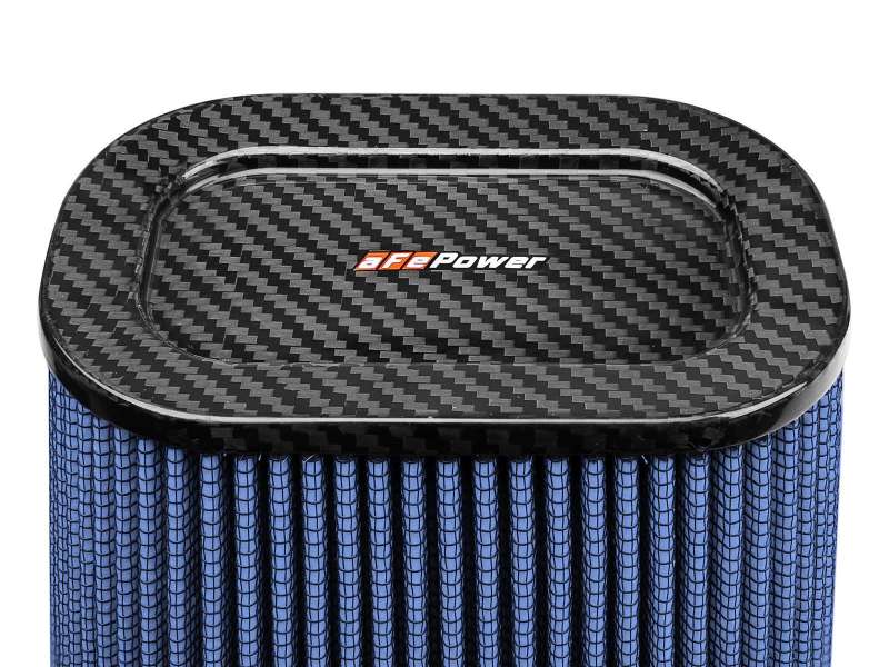 aFe Magnum FLOW Pro 5R Air Filter (5.5x 7.5)in F (9x 7)in B (5.8 x 3.8)in T (Carbon Fiber) x 10in H-thumbmail-2