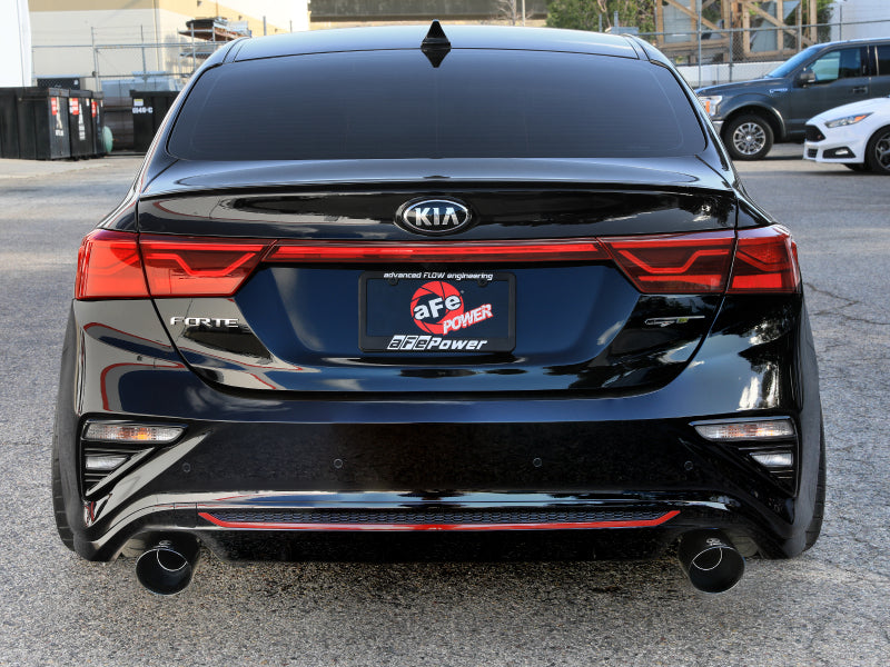 aFe 20-21 Kia Forte GT 1.6L 3in-2.5in 304 Stainless Steel Axle-Back Exhaust w/ Black Tips-thumbmail-3