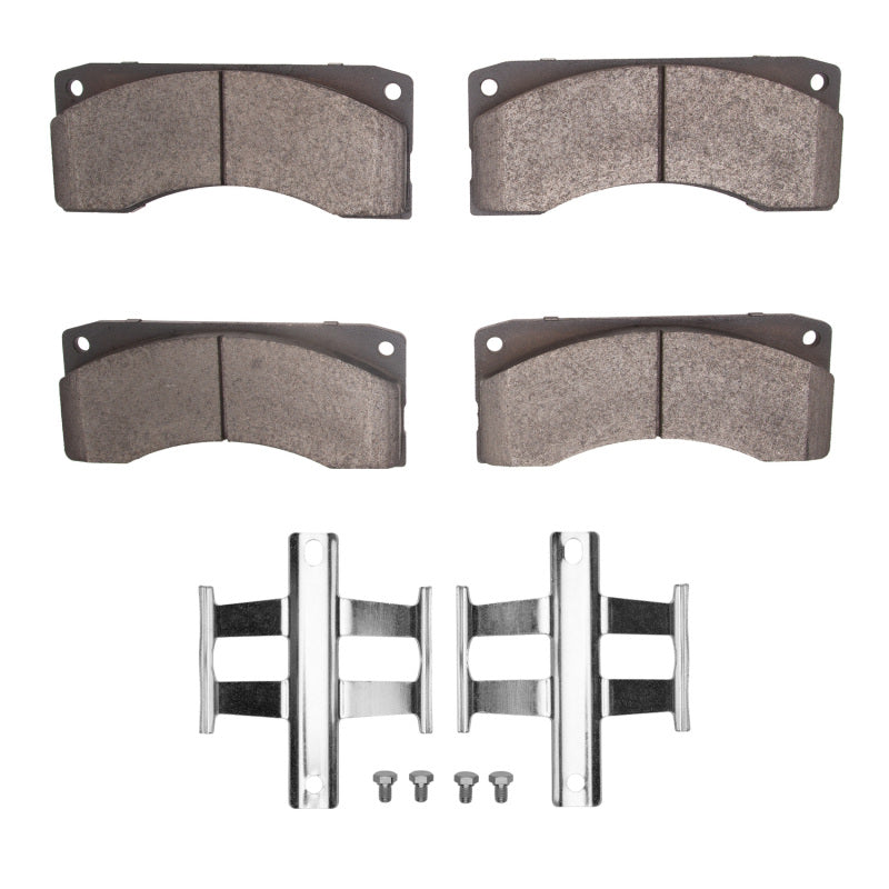 R1 86-92 Ford Cf7000 Cargo Front Semi Met Brake Pads & Hardware Kit-thumbmail-1