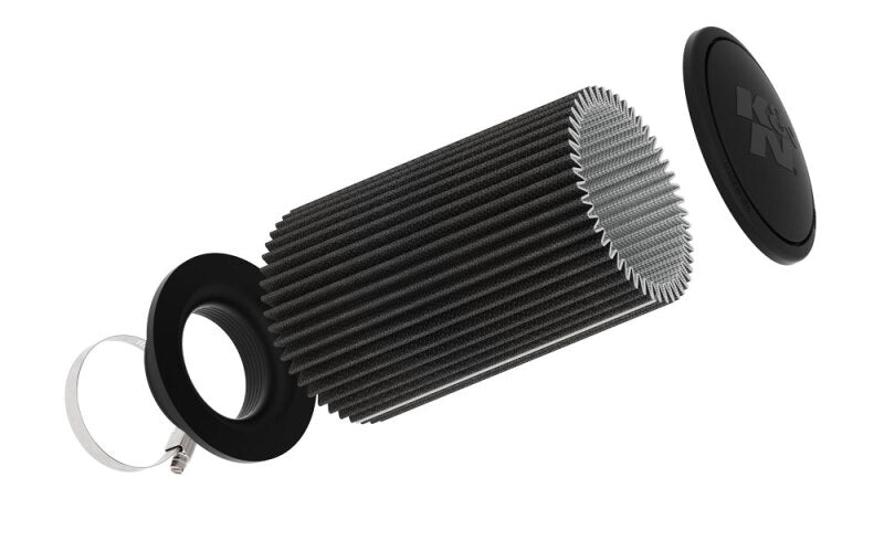 K&N Universal Clamp-On Air Filter 3-1/2in Flange ID 6in Base 5-1/4in Top 9in Height-thumbmail-3