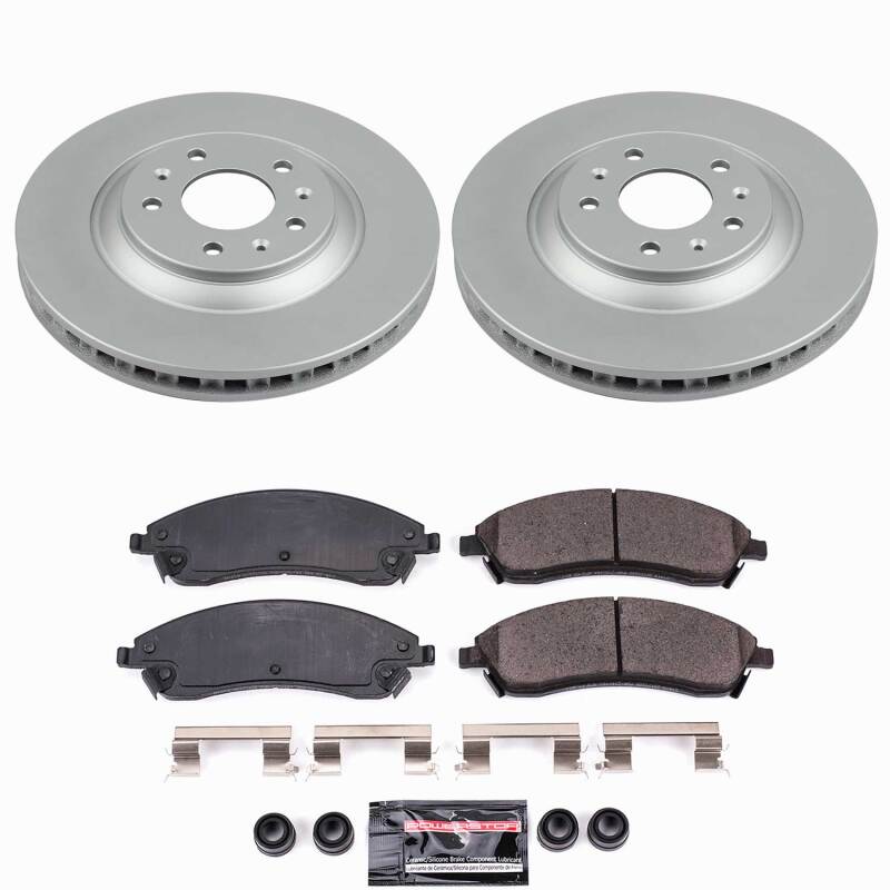 Power Stop 06-07 Cadillac CTS Front Z23 Coated Brake Kit-thumbmail-1