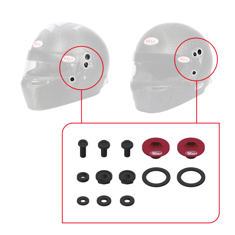 Bell SV (SE07/SE077/SE06) Pivot Kit - Red-thumbmail-4