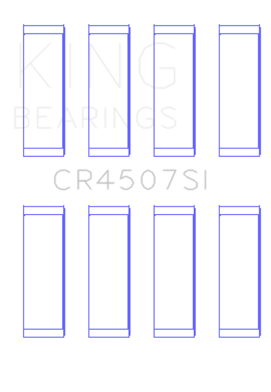 King Engine Bearings Mazda Mzr 2.3L 16V/Ford Duratec 2.3L 16V (Size +1.0mm) Conrod Bearing Set-thumbmail-2